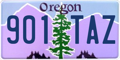 OR license plate 901TAZ