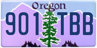 OR license plate 901TBB