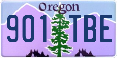 OR license plate 901TBE