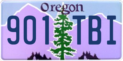 OR license plate 901TBI