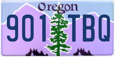 OR license plate 901TBQ
