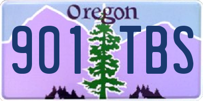 OR license plate 901TBS