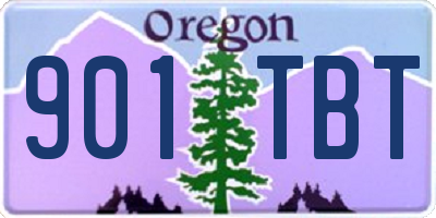 OR license plate 901TBT