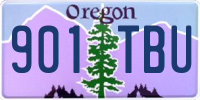 OR license plate 901TBU