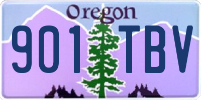 OR license plate 901TBV