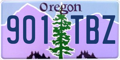 OR license plate 901TBZ