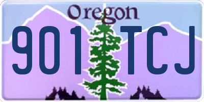 OR license plate 901TCJ