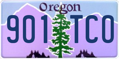 OR license plate 901TCO