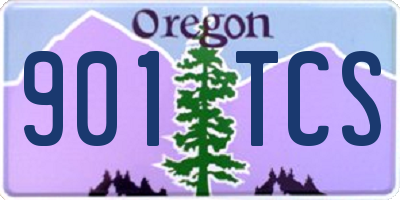 OR license plate 901TCS