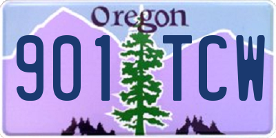 OR license plate 901TCW