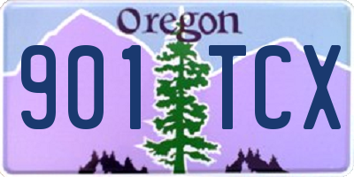 OR license plate 901TCX