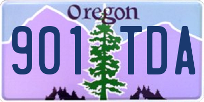 OR license plate 901TDA