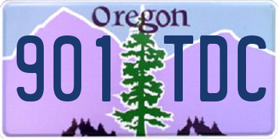 OR license plate 901TDC