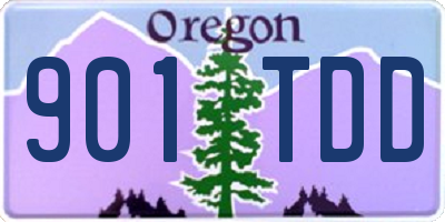 OR license plate 901TDD