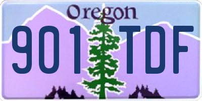OR license plate 901TDF