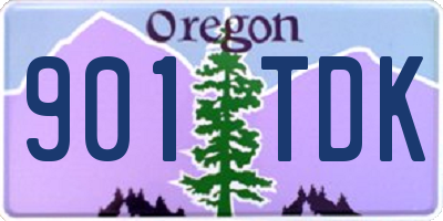 OR license plate 901TDK