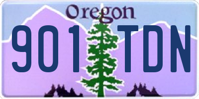 OR license plate 901TDN