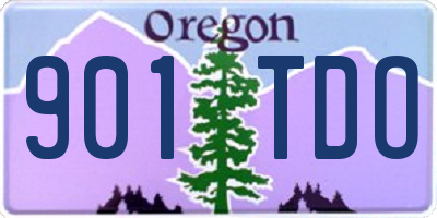 OR license plate 901TDO