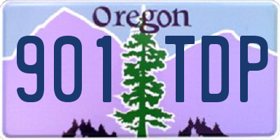 OR license plate 901TDP