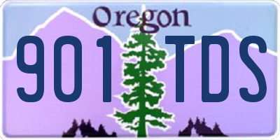 OR license plate 901TDS