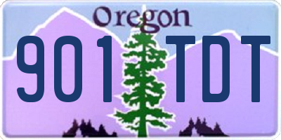 OR license plate 901TDT