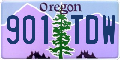 OR license plate 901TDW