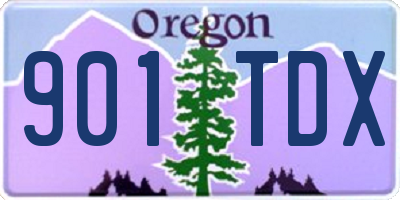 OR license plate 901TDX