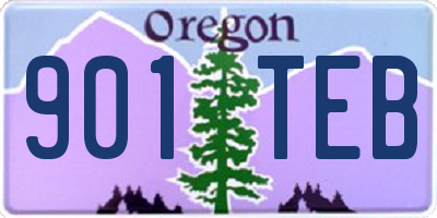 OR license plate 901TEB