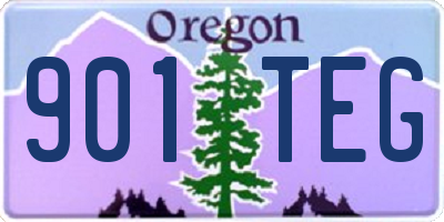 OR license plate 901TEG