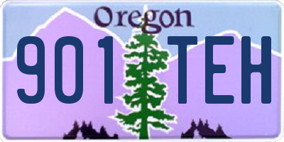 OR license plate 901TEH