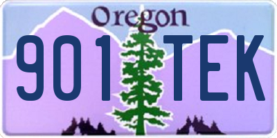 OR license plate 901TEK