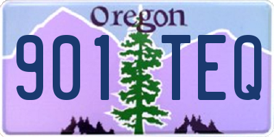 OR license plate 901TEQ