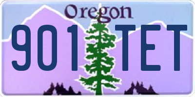 OR license plate 901TET