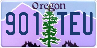 OR license plate 901TEU
