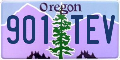 OR license plate 901TEV