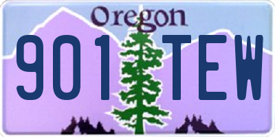 OR license plate 901TEW