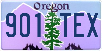 OR license plate 901TEX