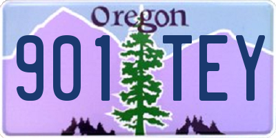 OR license plate 901TEY