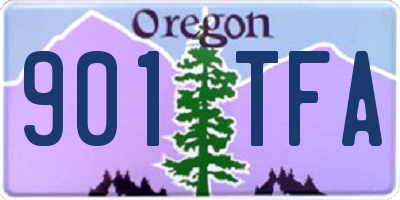 OR license plate 901TFA