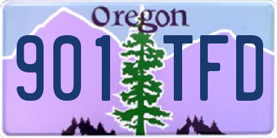 OR license plate 901TFD