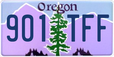 OR license plate 901TFF