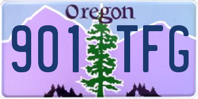 OR license plate 901TFG