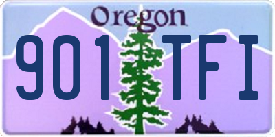 OR license plate 901TFI