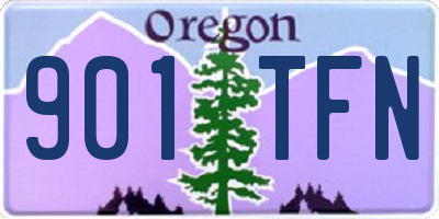 OR license plate 901TFN