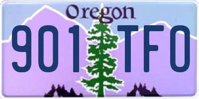 OR license plate 901TFO