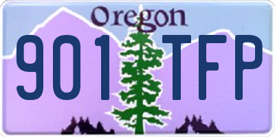 OR license plate 901TFP