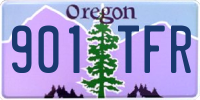 OR license plate 901TFR