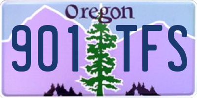 OR license plate 901TFS