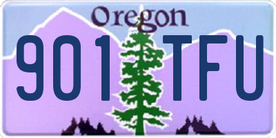 OR license plate 901TFU