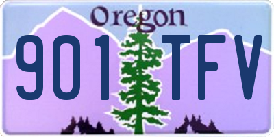 OR license plate 901TFV